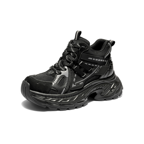 森达休闲靴女2025冬季新款商场同款运动老爹短靴XVP01DD5