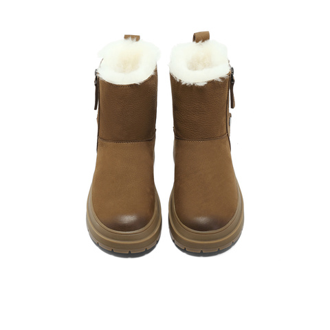 森达雪地靴2025女冬新商场同款舒适保暖户外短靴SUE01DD5