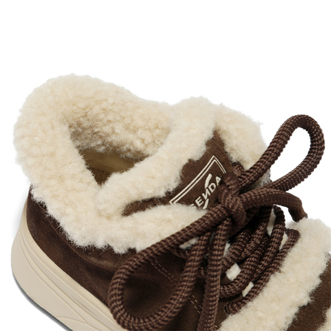 森达毛毛鞋女2025冬季新款户外保暖毛绒休闲短靴XUU01DD5