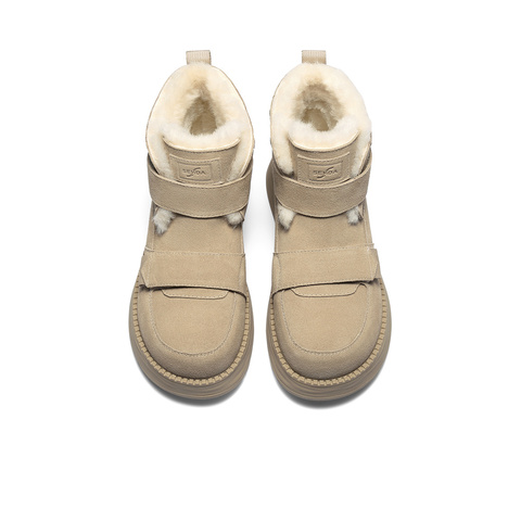 森达雪地靴女2025冬季新款舒适东北保暖厚底短靴ZTI51DD5