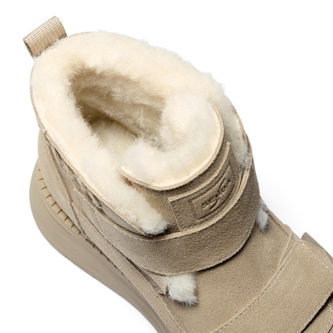 森达雪地靴女2025冬季新款舒适东北保暖厚底短靴ZTI51DD5