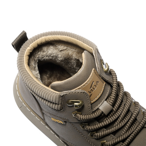 森达工装靴男2025冬新商场同款户外徒步厚底休闲短靴1ZH01DD5