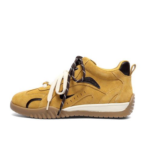 森达高帮休闲鞋女2025冬新商场同款月牙德训短靴4NR45DD5