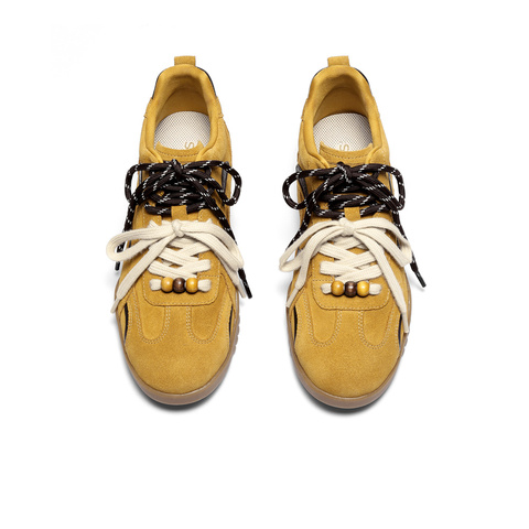 森达高帮休闲鞋女2025冬新商场同款月牙德训短靴4NR45DD5