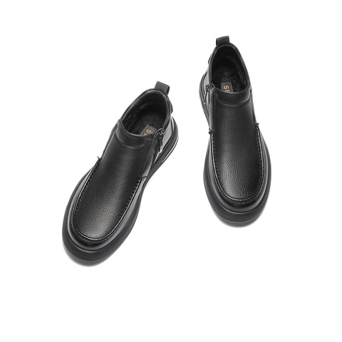 森达皮靴男2025冬季新款商场同款简约户外舒适短靴K5840DD5