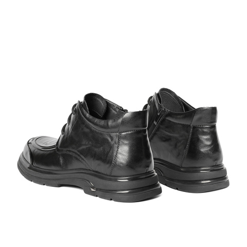 森达皮靴男2025冬季新款商场同款时尚真皮休闲短靴DB007DD5