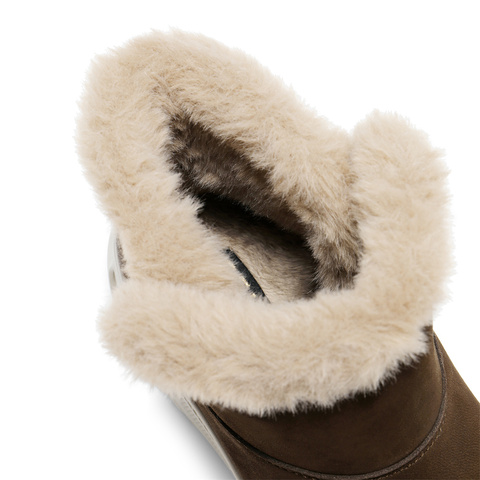 森达雪地靴女2025冬新商场同款户外保暖厚底休闲短靴4ET43DD5