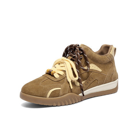 森达高帮休闲鞋女2025冬新商场同款月牙德训短靴4NR45DD5