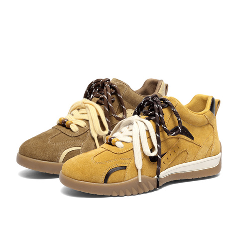 森达高帮休闲鞋女2025冬新商场同款月牙德训短靴4NR45DD5