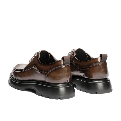 森达休闲皮鞋男2025冬新商场同款时尚商务休闲鞋2DN01DM5