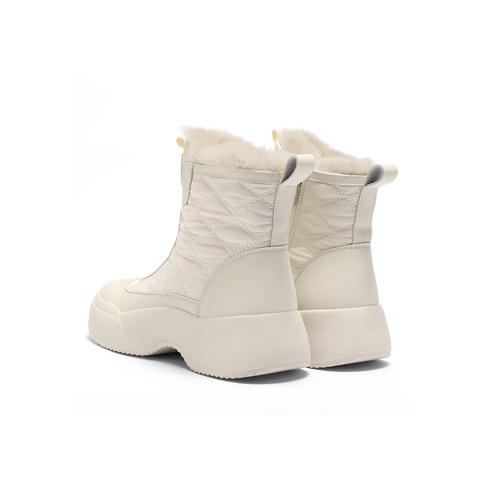 森达雪地靴女2025冬季新款舒适保暖厚底休闲短靴WP053DD5