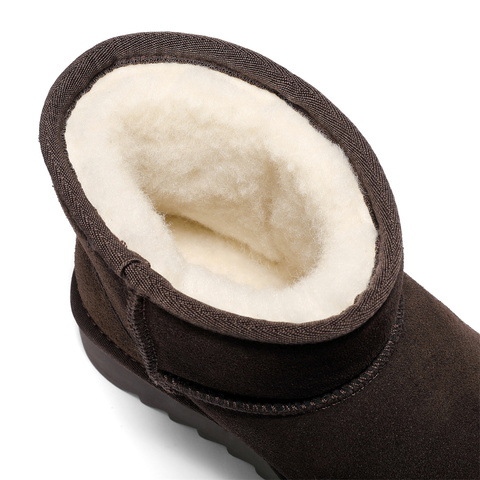 森达雪地靴女2025冬季新款舒适保暖东北休闲短靴ZTI57DD5