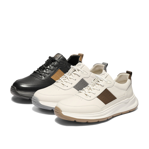 森达运动鞋男2025秋季新款户外跑步厚底休闲鞋JDZ72CM5