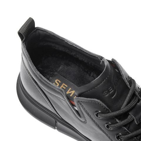 森达皮靴男2025冬季新款商场同款户外运动风休闲鞋1ZJ01DD5