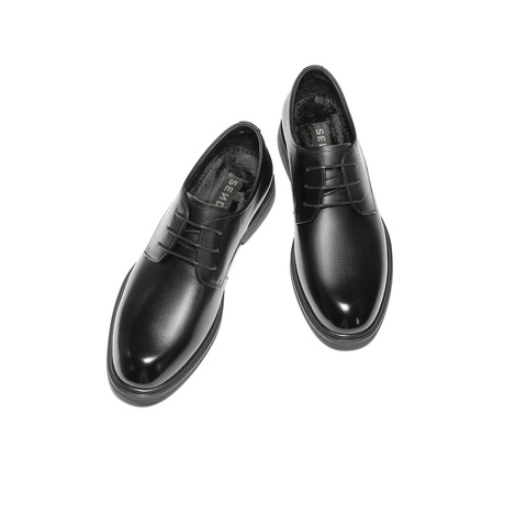 森达正装皮鞋男2025冬新商场同款商务通勤婚鞋2AT01DM5