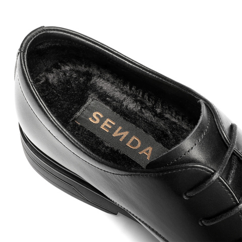 森达正装皮鞋男2025冬新商场同款商务通勤婚鞋2AT01DM5