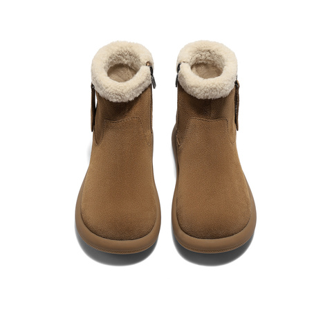 森达雪地靴女2025冬新商场同款舒适保暖户外短靴XSM01DD5