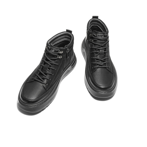 森达马丁靴男2025冬季新款时尚休闲户外厚底短靴VD002DD5