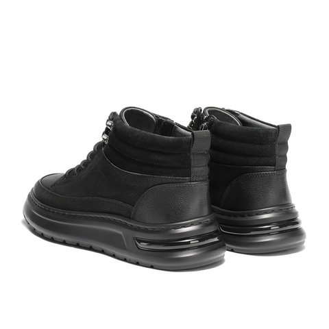 森达马丁靴男2025冬季新款时尚休闲户外厚底短靴VD002DD5