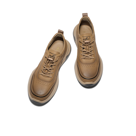 森达健步鞋男2025冬季新款商场同款户外运动风休闲鞋2DS01DM5