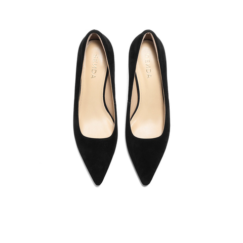 森达时装鞋女2025秋新时尚尖头百搭细高跟单鞋ZTC03CQ5