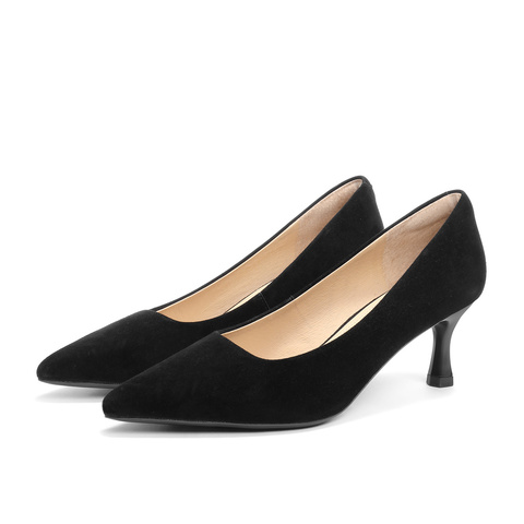 森达时装鞋女2025秋新时尚尖头百搭细高跟单鞋ZTC03CQ5