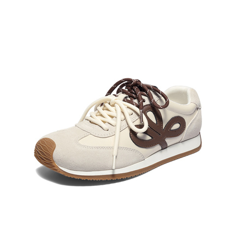 森达德训鞋女2025秋新商场同款拼接运动风阿甘休闲鞋XUR01CM5