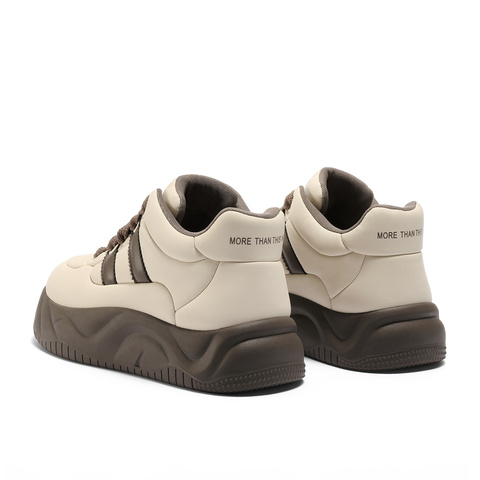 森达板鞋女2025秋新时尚运动面包厚底户外休闲鞋WP054CM5