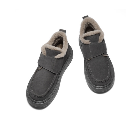 森达雪地靴男2025冬新商场同款户外保暖厚底棉鞋短靴2DU01DD5