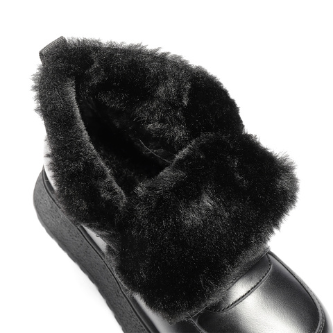 森达雪地靴女2025冬季新款商场同款户外保暖厚底短靴XSP01DD5