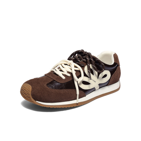 森达德训鞋女2025秋新商场同款拼接运动风阿甘休闲鞋XUR01CM5