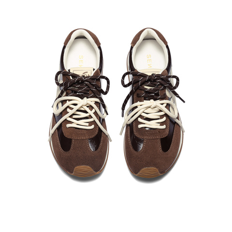 森达德训鞋女2025秋新商场同款拼接运动风阿甘休闲鞋XUR01CM5