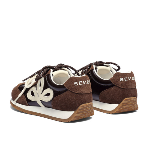 森达德训鞋女2025秋新商场同款拼接运动风阿甘休闲鞋XUR01CM5