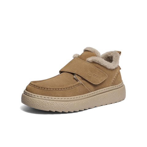 森达雪地靴男2025冬新商场同款户外保暖厚底棉鞋短靴2DU01DD5