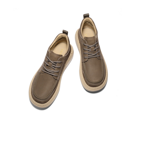 森达工装鞋男2025冬新商场同款户外徒步厚底休闲鞋2DR01DM5