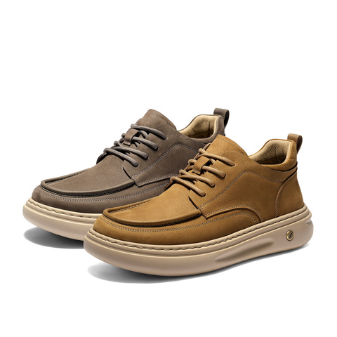 森达工装鞋男2025冬新商场同款户外徒步厚底休闲鞋2DR01DM5