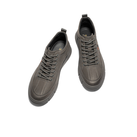 森达高帮鞋男2025冬季新款商场同款时尚运动厚底板鞋K6A40DD5