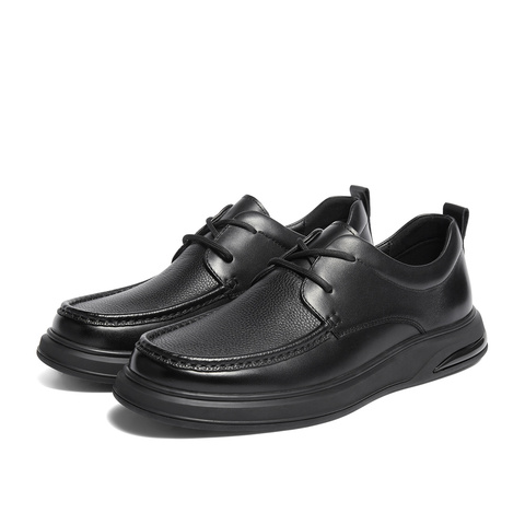 森达休闲皮鞋男2025冬新商场同款软面厚底商务休闲鞋K5802DM5