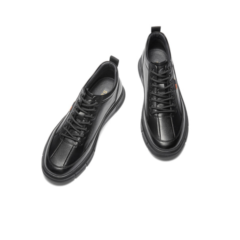 森达高帮鞋男2025冬季新款商场同款时尚运动厚底板鞋K6A40DD5