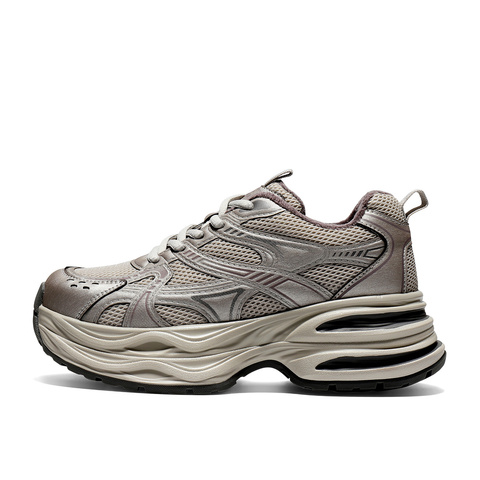 森达老爹鞋女2025冬新商场同款网面厚底户外休闲鞋XVF01DM5