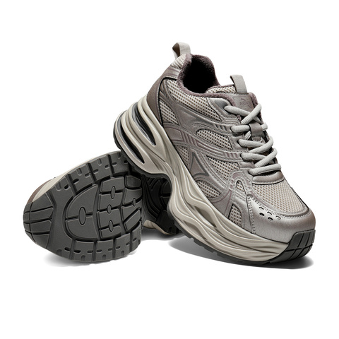 森达老爹鞋女2025冬新商场同款网面厚底户外休闲鞋XVF01DM5