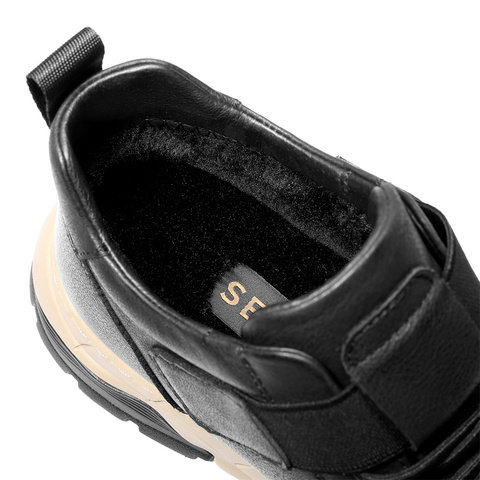 森达工装靴男2025冬新商场同款户外徒步厚底休闲鞋DB005DD5