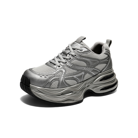 森达老爹鞋女2025冬新商场同款网面厚底户外休闲鞋XVF01DM5