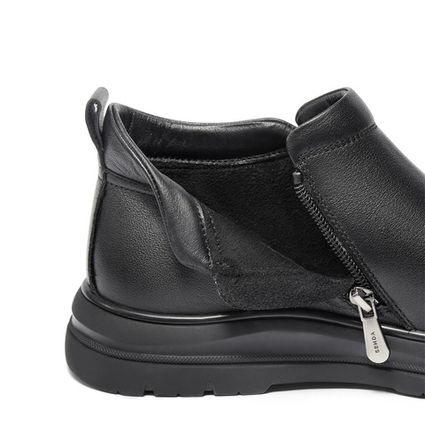 森达皮靴男2025冬季新款商场同款简约厚底休闲短靴K5R40DD5