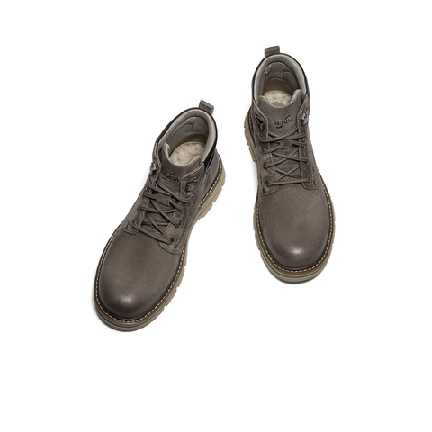 森达马丁靴男2025冬季新款商场同款户外机车风休闲短靴2AK01DD5