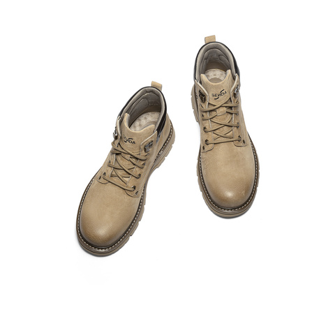 森达马丁靴男2025冬季新款商场同款户外机车风休闲短靴2AK01DD5