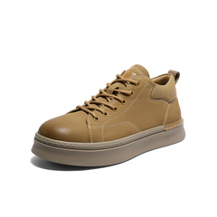 森达工装鞋男2025冬季新款户外徒步时尚厚底休闲鞋QJ044DM5