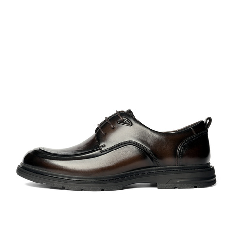 森达休闲皮鞋男2026春新商场同款时尚舒适休闲鞋2DH01AM6