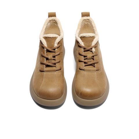 森达毛毛鞋女2026春新商场同款户外徒步休闲鞋XXA01AM6