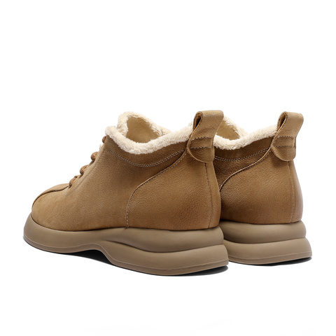 森达毛毛鞋女2026春新商场同款户外徒步休闲鞋XXA01AM6